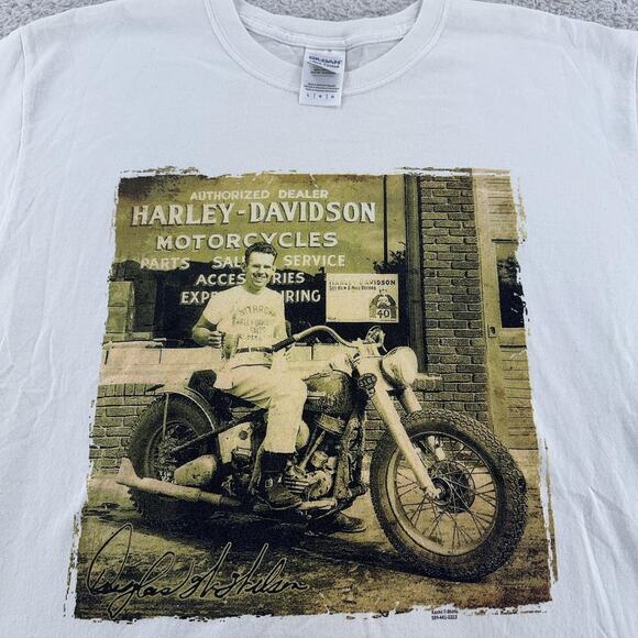 Harley-Davidson Shirt Mens Large Vintage Motorcycle Dealer Graphic Tee 9 - Picture 1 of 7